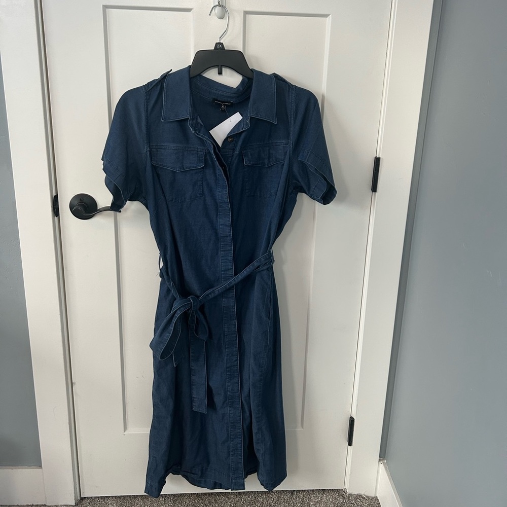 Universal Standard Dark Blue Midi Dress